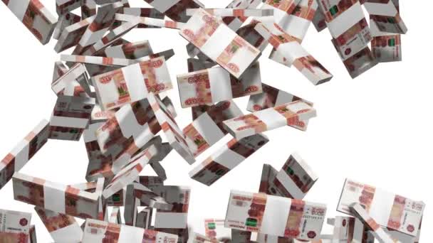 Alá tartozó orosz bankjegyek — Stock videók