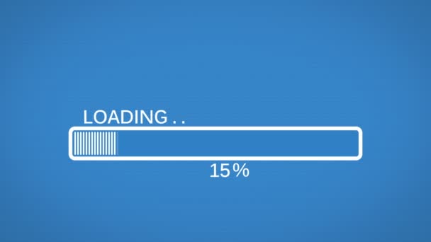 Progress bar animation — Stock Video