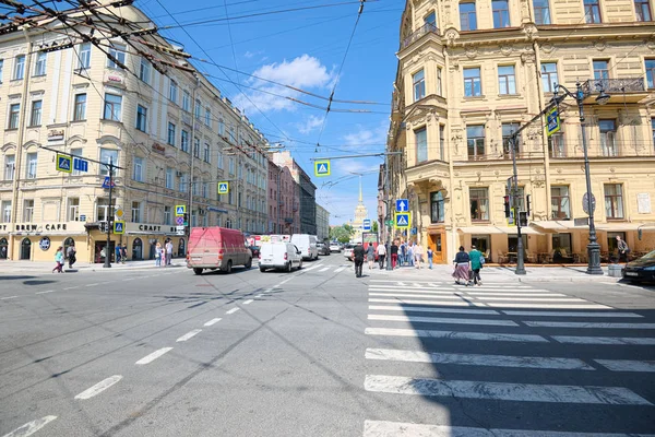 Ulice w Sankt Petersburgu — Zdjęcie stockowe