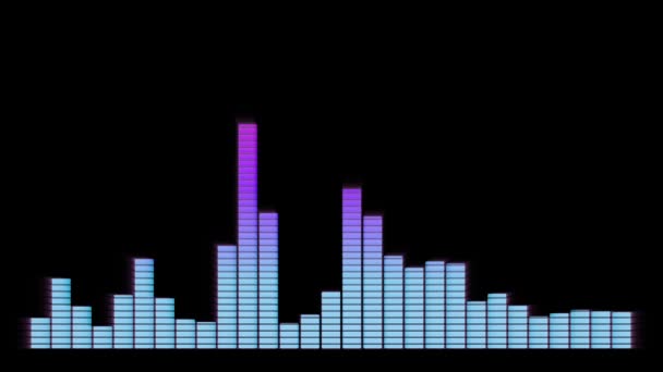 Equalizzatore grafico del suono — Video Stock