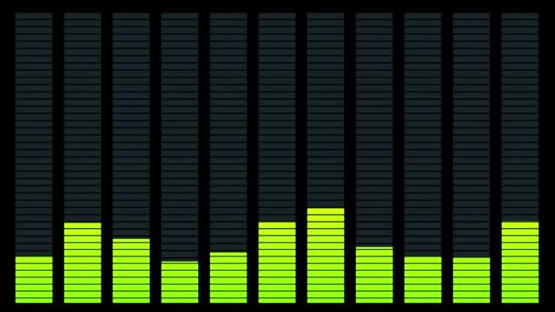 Equalizador gráfico de som — Vídeo de Stock