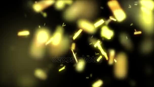 Animáció zuhan konfetti — Stock videók