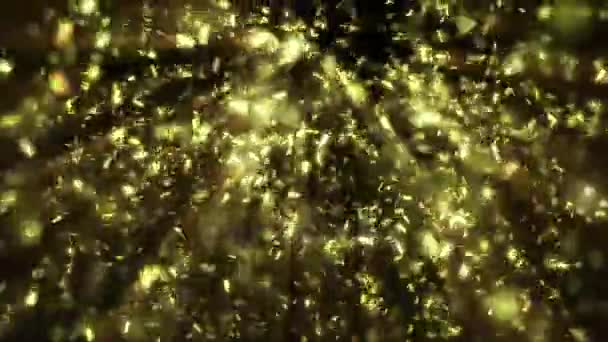 Animatie van confetti vallen — Stockvideo