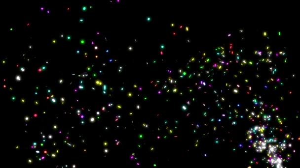 Анімація падіння confetti — стокове відео