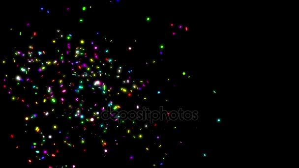 Animation de tomber confettis — Video