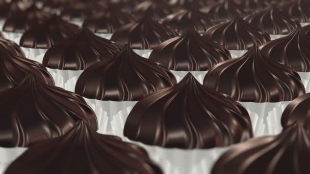 Chocolate caramelo animación — Vídeo de stock