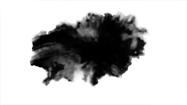 Dripping black Ink — Stock Video