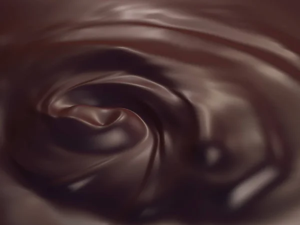 Fondo remolino de chocolate — Foto de Stock