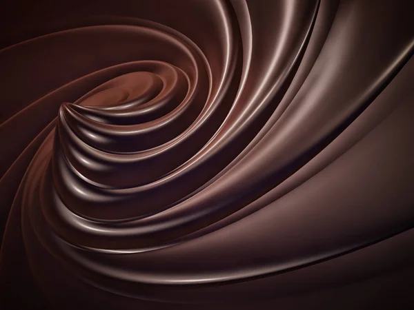 Chocolade swirl achtergrond — Stockfoto