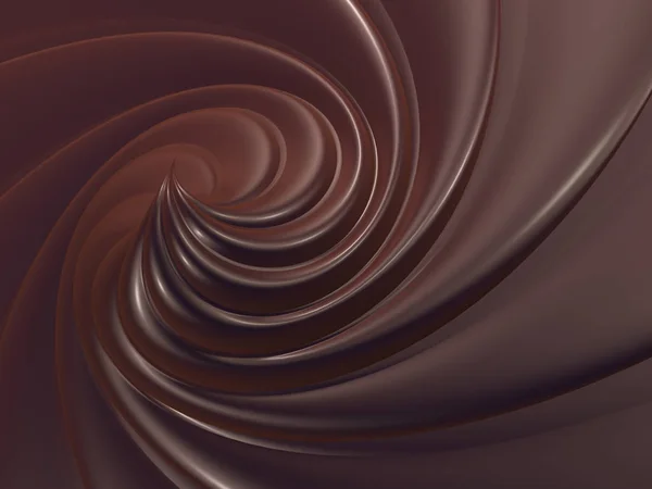 พื้นหลังหมุนช็อคโกแลต — ภาพถ่ายสต็อก