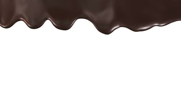 Animação de fluxos de chocolate — Vídeo de Stock