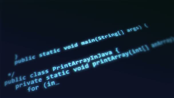 Компьютерный код — стоковое видео