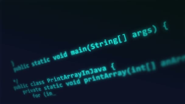 Компьютерный код — стоковое видео