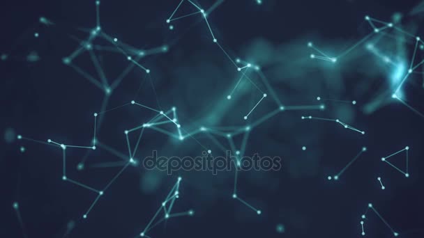 Connection structure, abstract background — Stock Video