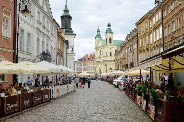 歴史的な古い町のワルシャワ、ポーランド、マゾフシェ、ヨーロッパ — ストック写真