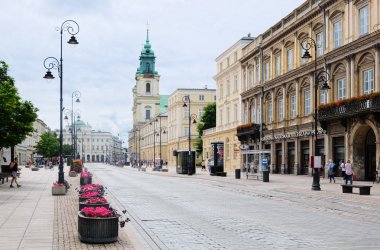 Staszic Sarayı ve Bazilikası'nın Kutsal haç. Varşova