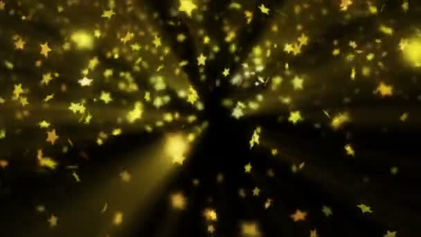 confettis dorés tombants  