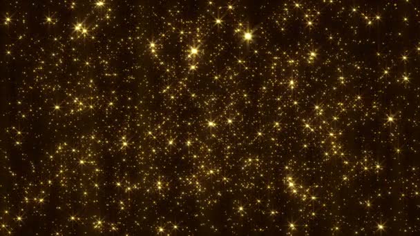 Animação de partículas douradas — Vídeo de Stock