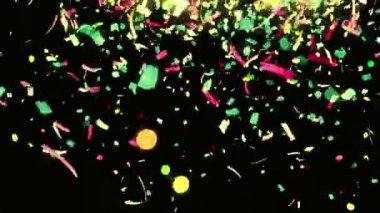 Düşen renkli konfeti