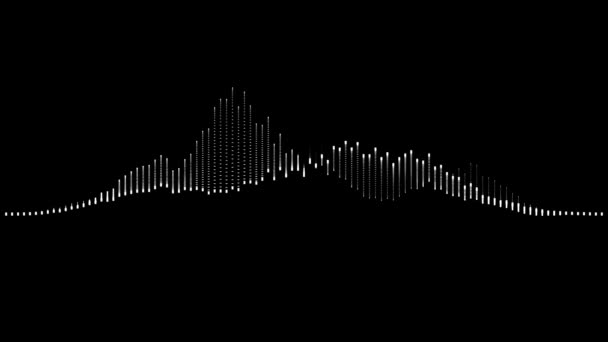 Hud Elemento Forma Onda Equalizador Gráfico — Vídeo de Stock