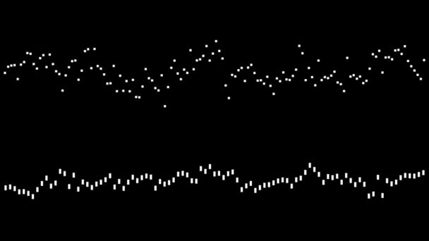 Hud Elemento Forma Onda Equalizador Gráfico — Vídeo de Stock