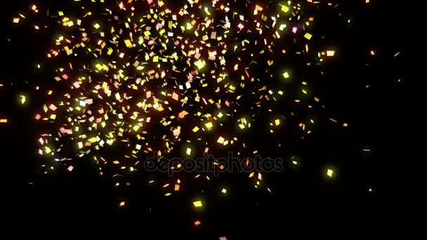 Confetti Cayendo Animación — Vídeos de Stock