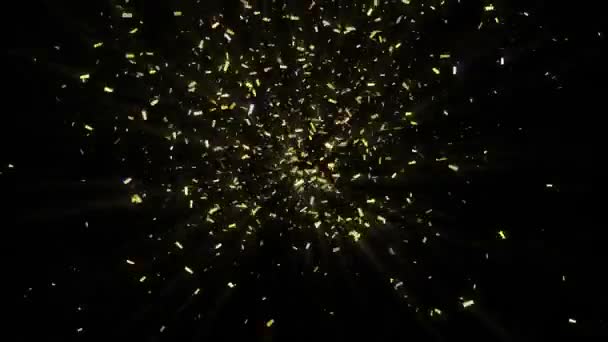 Confettis tomber, animation  