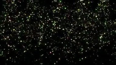 Siyah arkaplana düşen konfeti 