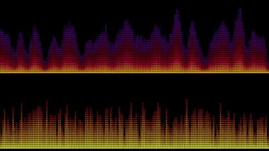Ses Ekolayzır barlar hareketli animasyon