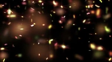 animasyon düşen renkli konfeti 