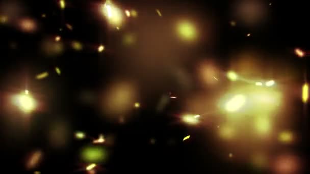 Animatie Van Kleurrijke Confetti Vallen — Stockvideo