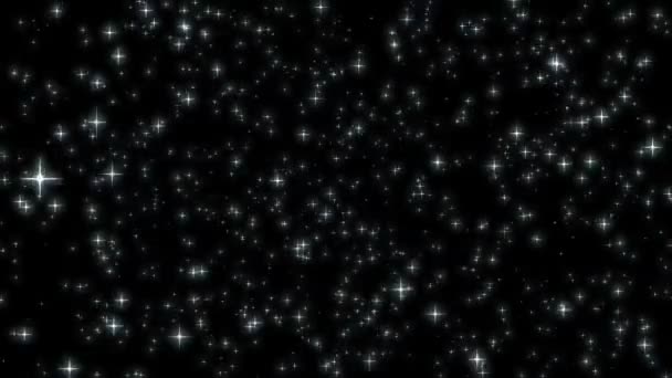 星の背景 シームレスなループのアニメーション — ストック動画