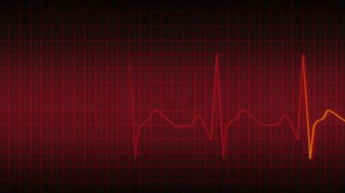 Heartbeat pulse background, seamless animation