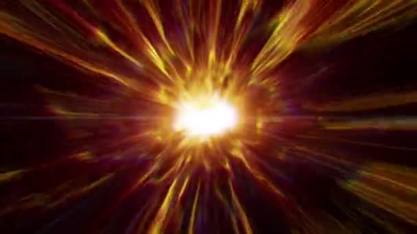 Voler à travers le tunnel de feu, animation transparente  