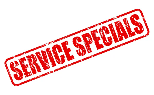 SERVICE SPECIALS red stamp text — Stock Vector