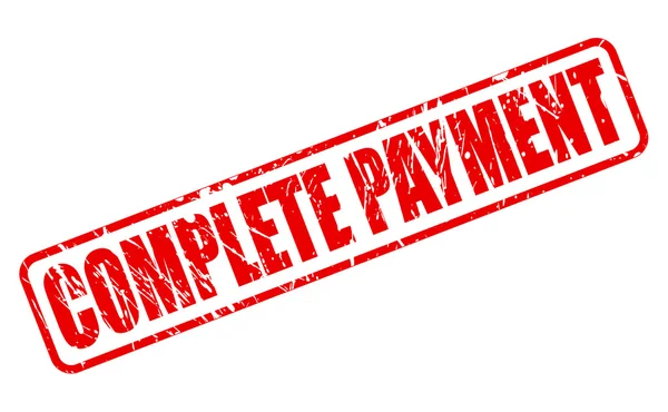 PAIEMENT COMPLET texte du timbre rouge — Image vectorielle