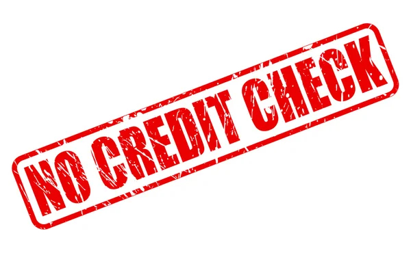 No Kredi kontrol kırmızı damga metni — Stok Vektör