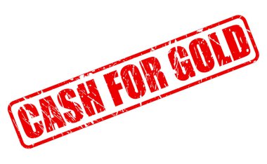 Altın para için kırmızı damga metni