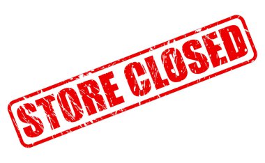 Kapalı kırmızı damga metni saklamak