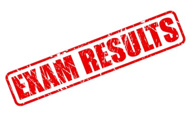 Sınav sonuçları kırmızı damga metni