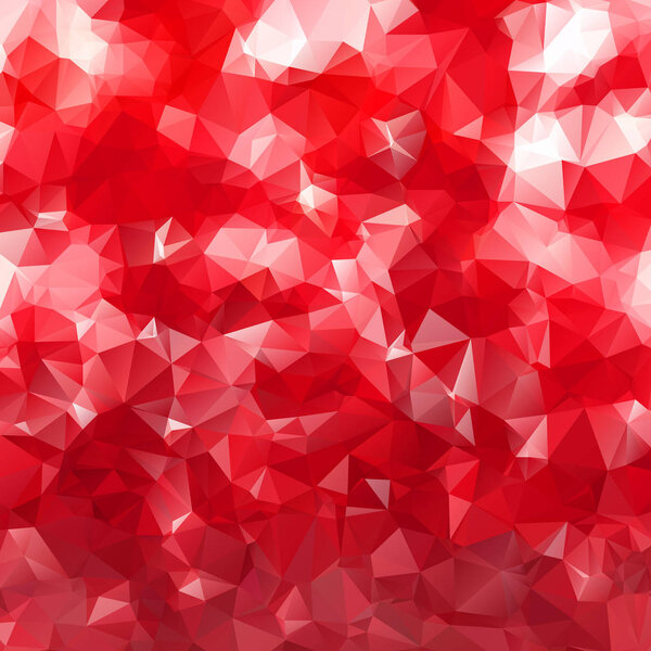 Abstract vector background for design with red polygons
