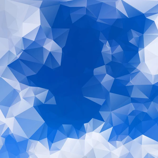 Blaues und weißes polygonales Mosaik — Stockvektor