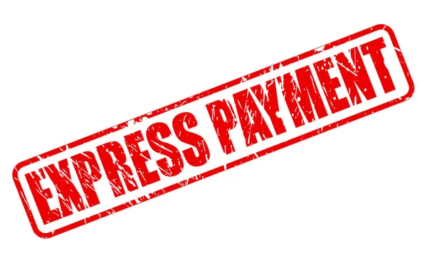 Текст червоної марки EXPRESS PAYMENT — стоковий вектор