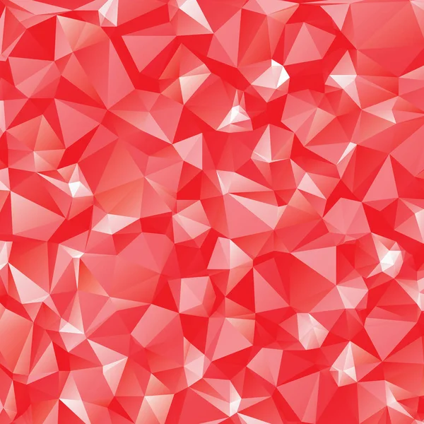 Polygonale blanche et rouge — Image vectorielle