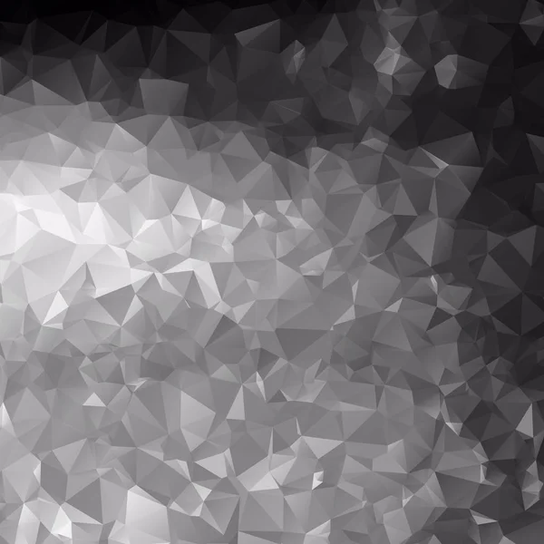 Mosaïque polygonale noire et blanche — Image vectorielle