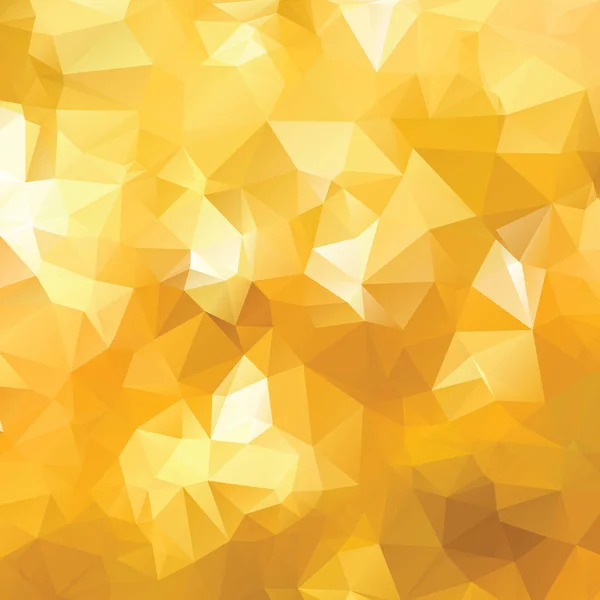 Ilustração poligonal amarela e dourada — Vetor de Stock