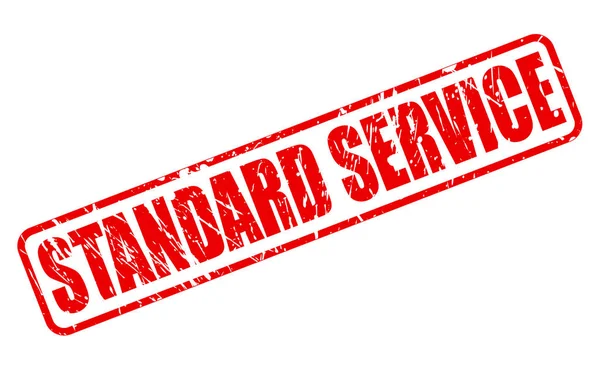 Текст красной марки STANDARD SERVICE — стоковый вектор