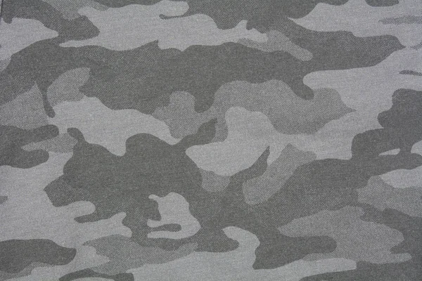 Gray camouflage fabric texture — Stock Photo, Image