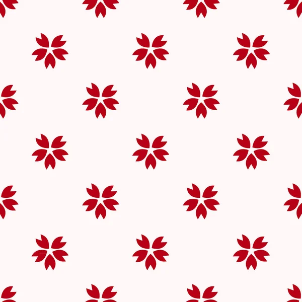 Red japanese cherry sakura pattern — Stock Vector