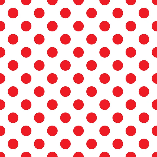 Pois rouge sur blanc — Image vectorielle